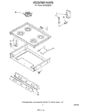 COOKTOP Diagram and Parts List for SF313PEPT0  Whirlpool Range