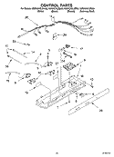 CONTROL PARTS Diagram and Parts List for KSRK25XLBT00  KitchenAid Refrigerator
