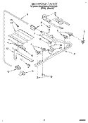 MANIFOLD Diagram and Parts List for SF314PEAW1  Whirlpool Range