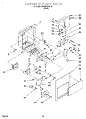 DISPENSER FRONT Diagram and Parts List for KSUB25QDBL00  KitchenAid Refrigerator