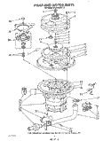 PUMP AND MOTOR Diagram and Parts List for 4KUDA22ST2  KitchenAid Dishwasher