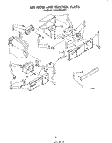 AIR FLOW AND CONTROL Diagram and Parts List for ED25SM1LWR1  Whirlpool Refrigerator