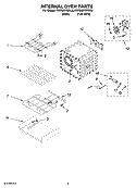 INTERNAL OVEN PARTS Diagram and Parts List for KERS807SBL02  KitchenAid Range