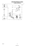 MISCELLANEOUS , LITERATURE AND OPTIONAL Diagram and Parts List for LA6800XKW0  Whirlpool Washer