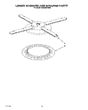 LOWER WASHARM AND STRAINER Diagram and Parts List for KUDJ230YWH0  KitchenAid Dishwasher