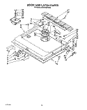 DOOR AND LATCH Diagram and Parts List for KUDA23SYWH0  KitchenAid Dishwasher
