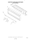 CONTROL FRAME AND KNOB Diagram and Parts List for KEBS146SBL2  KitchenAid Wall Oven