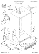 CABINET, LITERATURE Diagram and Parts List for 3XART700F02  Whirlpool Refrigerator