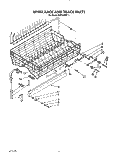 UPPER RACK AND TRACK Diagram and Parts List for KUDA22ST1  KitchenAid Dishwasher