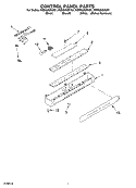 CONTROL PANEL Diagram and Parts List for KSSS36QKT01  KitchenAid Refrigerator
