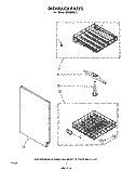 DISHRACK Diagram and Parts List for SHU60020  Whirlpool Dishwasher