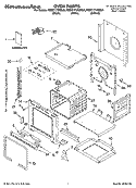OVEN PARTS Diagram and Parts List for KEBC171KSS04  KitchenAid Wall Oven