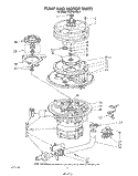 PUMP AND MOTOR Diagram and Parts List for KUDB210S1  KitchenAid Dishwasher