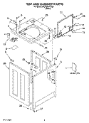Part Location Diagram of 8524688 Whirlpool TOP