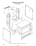 EXTERNAL OVEN Diagram and Parts List for SF3000ERW5  Whirlpool Range