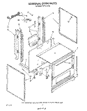 EXTERNAL OVEN Diagram and Parts List for FGP315VW0  Roper Range