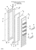 FREEZER DOOR Diagram and Parts List for KSSS42FJX00  KitchenAid Refrigerator