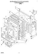 REFRIGERATOR DOOR Diagram and Parts List for 3VET23DKBW00  Whirlpool Refrigerator