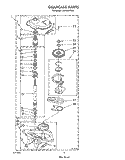 GEARCASE Diagram and Parts List for LA7900XTG0  Whirlpool Washer