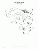 AIR FLOW PARTS Diagram and Parts List for TMH16XSB6  Estate Microwave