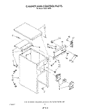 CABINET AND CONTROL Diagram and Parts List for 7KCCC150T0  KitchenAid Trash Compactor