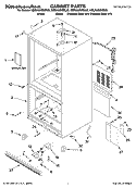 CABINET PARTS Diagram and Parts List for KBLA22KRSS00  KitchenAid Refrigerator