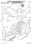 Part Location Diagram of 2208594M Whirlpool PANEL-GRIL