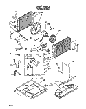 UNIT, LITERATURE Diagram and Parts List for RE183A1  Whirlpool Air Conditioner
