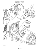 SECTION Diagram and Parts List for LE6098XSW1  Whirlpool Dryer