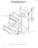 REFRIGERATOR DOOR , NOT ILLUSTRATED Diagram and Parts List for ET16JKXRWR1  Whirlpool Refrigerator