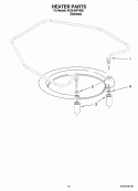 HEATER PARTS Diagram and Parts List for KUDL03FVSS0  KitchenAid Dishwasher