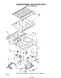 COMPARTMENT SEPARATOR Diagram and Parts List for ET20DKXTM03  Whirlpool Refrigerator