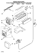 ICEMAKER PARTS Diagram and Parts List for KSRA22CNSS00  KitchenAid Refrigerator