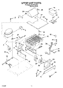 UPPER UNIT Diagram and Parts List for KLBP36FKS01  KitchenAid Refrigerator