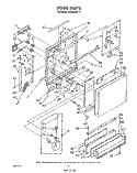 DOOR Diagram and Parts List for DU9400XT4  Whirlpool Dishwasher
