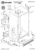 CABINET, LITERATURE Diagram and Parts List for 3XKGN7050F01  Whirlpool Refrigerator