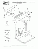 TOP AND CONSOLE PARTS Diagram and Parts List for EED4100WQ0  Estate Dryer