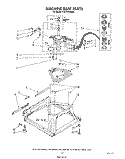 MACHINE BASE Diagram and Parts List for CA2751XSW5  Whirlpool Washer