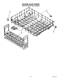 LOWER RACK Diagram and Parts List for KUDP220T3  KitchenAid Dishwasher
