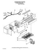 ICEMAKER PARTS Diagram and Parts List for GI6SARXXF03  Whirlpool Refrigerator