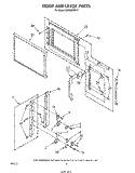 DOOR AND LATCH Diagram and Parts List for MW865EXR0  Whirlpool Microwave