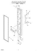 FREEZER DOOR Diagram and Parts List for 2VED21ZKFN02  Whirlpool Refrigerator