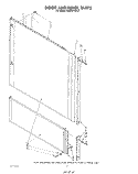 DOOR AND PANEL Diagram and Parts List for KUDS21SS2  KitchenAid Dishwasher