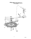 UPPER WASH AND RINSE Diagram and Parts List for KUDS220T3  KitchenAid Dishwasher