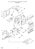 AIR FLOW AND CONTROL Diagram and Parts List for R515  Whirlpool Air Conditioner