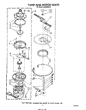 PUMP AND MOTOR Diagram and Parts List for DU3000XR0  Whirlpool Dishwasher