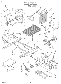 UNIT Diagram and Parts List for 3XART705G00  Whirlpool Refrigerator