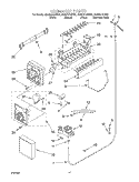 ICE MAKER Diagram and Parts List for GD22DCXHT02  Whirlpool Refrigerator