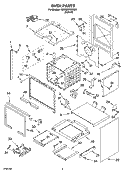 OVEN PARTS Diagram and Parts List for KDSS907SSS00  KitchenAid Range
