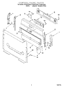 CONTROL PANEL Diagram and Parts List for SF362BEGN5  Whirlpool Range